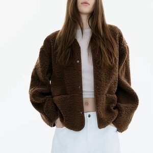 Cozy Brown Teddy Jacket H&M